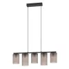 EGLO Colomera Tischleuchte, flexibler Arm, Schwarz, Grau, E27