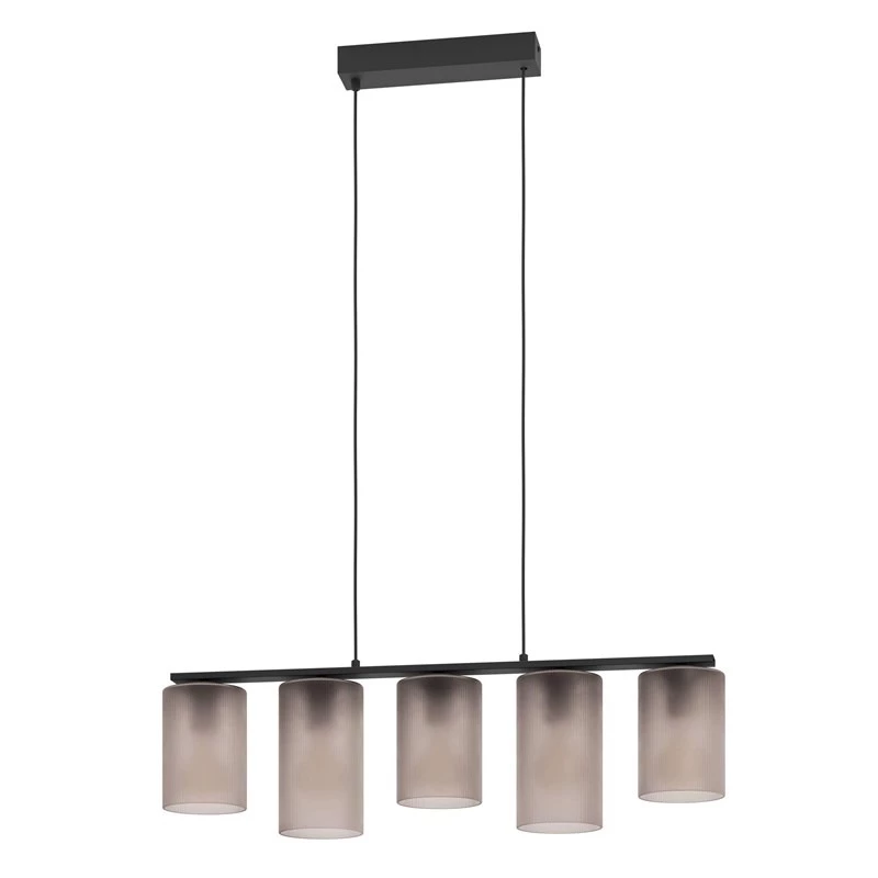 EGLO Colomera Tischleuchte, flexibler Arm, Schwarz, Grau, E27