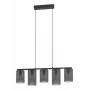 EGLO Colomera Tischleuchte, flexibler Arm, Schwarz, Grau, E27