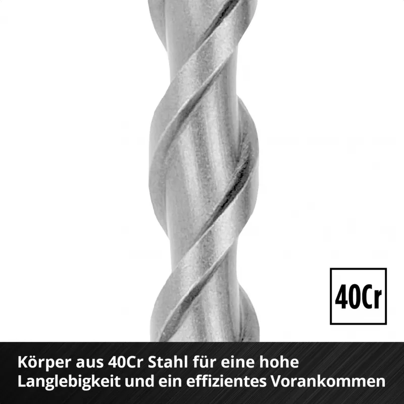 Einhell 265510 SDS-plus Hammerbohrer-Set, 7-teilig, Ø 6-14 mm, 160 mm