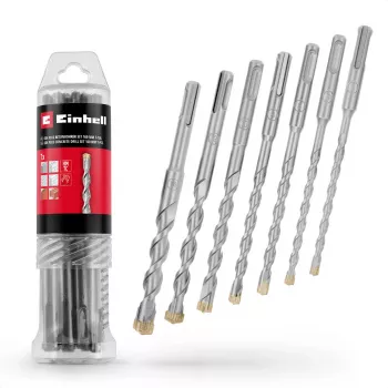 Einhell 265510 SDS-plus Hammerbohrer-Set, 7-teilig, Ø 6-14 mm, 160 mm