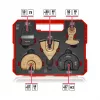 Einhell 708110 XLPLUS-CASE HCS HM Multifunktionswerkzeug-Zubehörset 37-teilig