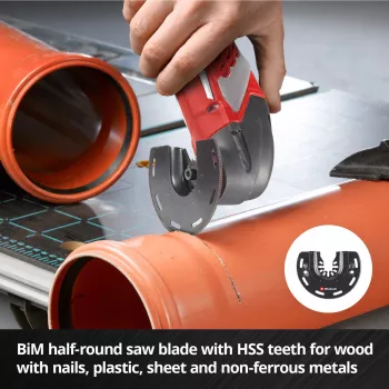 Einhell 708135 XL-PLUS-CASE BiM HSS Multifunktionswerkzeug-Zubehörset, 10 Teile