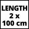 Einhell Aluminium-Führungsschiene 2x1000mm (4502118)