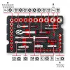 Einhell E-Case 92-teiliges Werkzeugset (370514) - Chrom-Vanadium-Stahl, Schwarz/Rot
