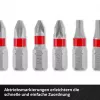 Einhell Karabiner Impact Bit Set 10-teilig 1/4 inch Sechskant Impact-Bits mit Karabinerclip