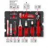 EINHELL-KWB E-Case Werkzeugkoffer Umzug, 79-teilig (Schwarz/Rot)