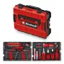 EINHELL-KWB E-Case Werkzeugkoffer Umzug, 79-teilig (Schwarz/Rot)