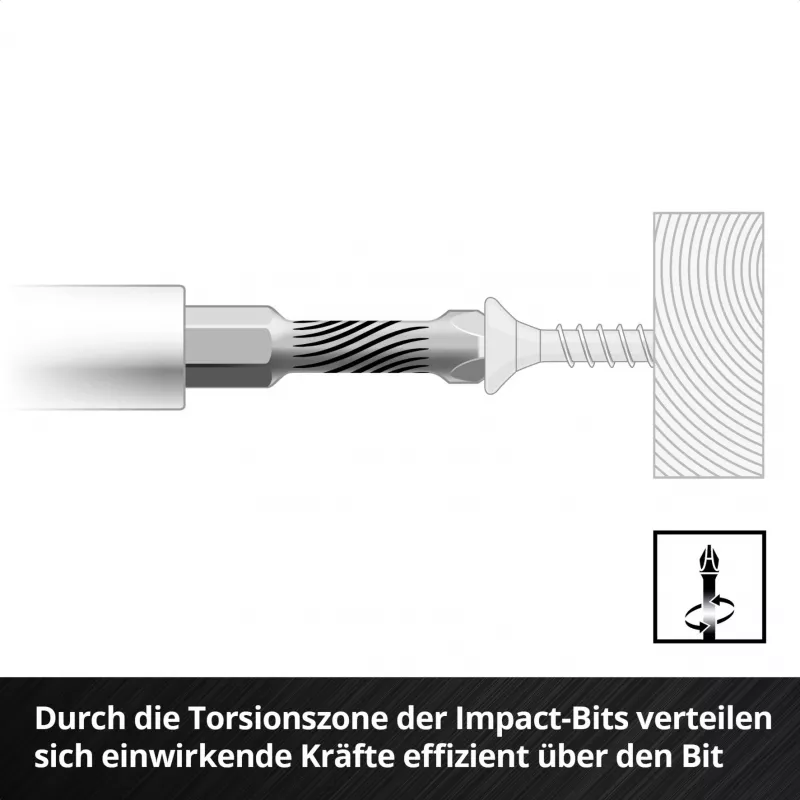 EINHELL-KWB Impact Bit Set in M-CASE, 39-teilig (mit Nüssen)