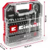 EINHELL-KWB Steckschlüssel- und Bit-Set 1/4 Zoll 37-teilig im L-CASE