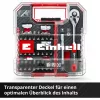 EINHELL-KWB Steckschlüssel- und Bit-Set 1/4 Zoll 37-teilig im L-CASE