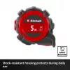 EINHELL-KWB Maßband, 5 m (Schwarz/Rot)