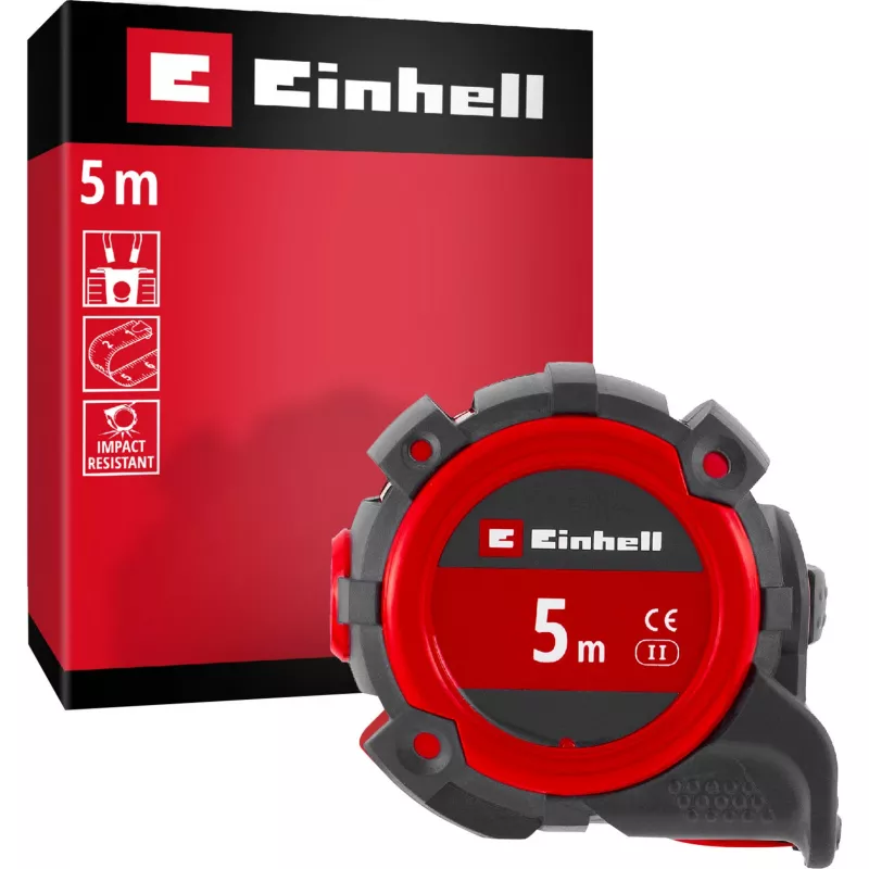 EINHELL-KWB Maßband, 5 m (Schwarz/Rot)