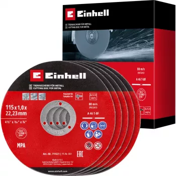 EINHELL-KWB Trennscheibe dünn, Ø 115 x 1,0 mm, 5 Stück (für Winkelschleifer)
