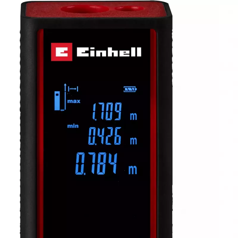 EINHELL Laser-Entfernungsmesser TC-LD 30 R (Schwarz/Rot, 5 cm - 30 m)
