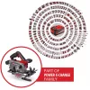 Einhell Power X-Change Akku-Handkreissäge TE-CS 18/150-2 Li-Solo, 18V (Rot/Schwarz, ohne Akku und Ladegerät)