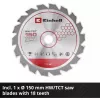 Einhell Power X-Change Akku-Handkreissäge TE-CS 18/150-2 Li-Solo, 18V (Rot/Schwarz, ohne Akku und Ladegerät)