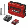EINHELL Professional Akku-Bohrhammer TP-HD 18/28 Li BL+4, 18V (Rot/Schwarz, Li-Ion Akku 3,0 Ah, 4-teiliges Zubehörset, E-Case S)