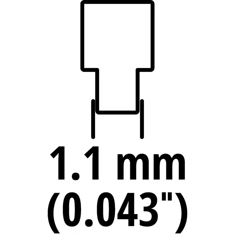 Einhell Ersatzkette 4501754 für GC-LC 18 Li und GE-LC 18 Li Akku-Kettensägen, 3/8 Zoll LP-Teilung, 1,3 mm Nutbreite, 40 Treibglieder, 25 cm Schiene, Halbmeißel