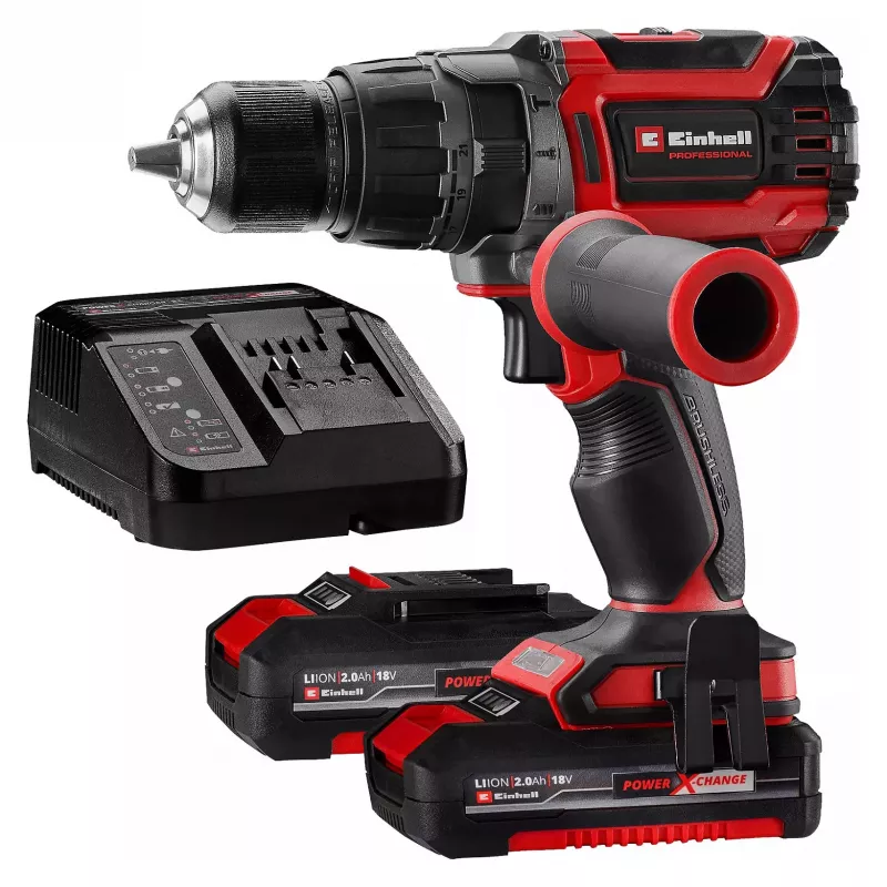 Einhell TP-CD 18/70 Li-i BL Akku-Schlagbohrschrauber – 18V Brushless, 70 Nm, 2-Gang, 2x4.0Ah Li-Ion Set