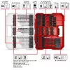EINHELL XL-CASE Impact Bit and Drill Bit Set, 95-teilig, Bohrer- & Bit-Set