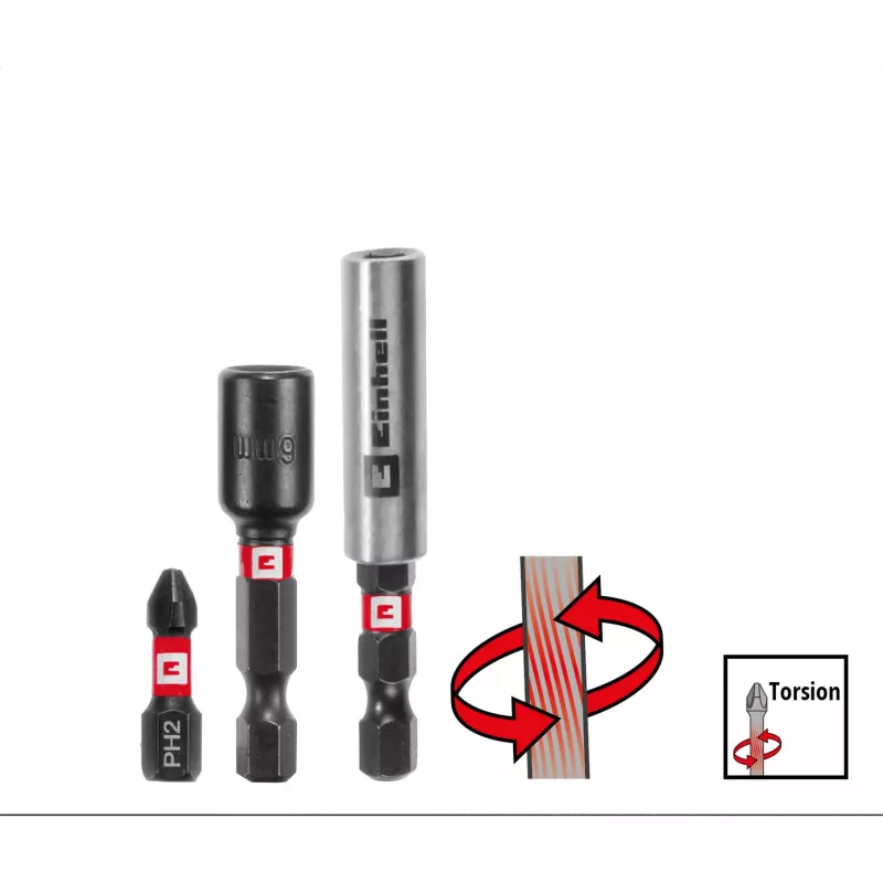 EINHELL XL-CASE Impact Bit and Drill Bit Set, 95-teilig, Bohrer- & Bit-Set