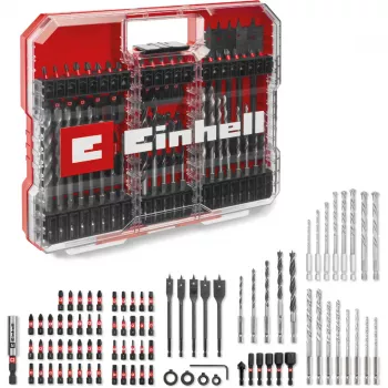EINHELL XL-CASE Impact Bit and Drill Bit Set, 95-teilig, Bohrer- & Bit-Set
