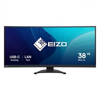 EIZO FlexScan EV3851X-BK 37.5 inch IPS Black Monitor, 3840x1600, USB-C 90W, DP, 2x HDMI, 4x USB-A, Schwarz