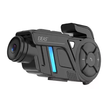 EJEAS K1Pro+ Motorrad-Intercom mit 1080P-Rekorder - Einzel-Intercom
