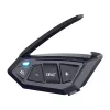 EJEAS MS20 Motorrad-Intercom mit Bluetooth 5.1, 1000m Reichweite, IP65, CVC-Rauschunterdrückung, HD-Stereo-Lautsprecher, FM-Radio, USB-C, bis zu 20h Sprechzeit