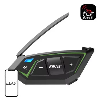 EJEAS MS8-SE Bluetooth Motorrad-Intercom - 8 Fahrer, 1,5 km Reichweite, IP65, 20h Gesprächszeit