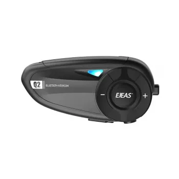 EJEAS Q2 Motorcycle Intercom mit Bluetooth 5.1, 800m Reichweite, IP65, DSP & CVC Rauschunterdrückung, FM-Radio, Sprachassistent, USB-C, bis zu 20h Gesprächszeit