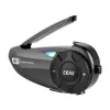 EJEAS Q2 Motorcycle Intercom mit Bluetooth 5.1, 800m Reichweite, IP65, DSP & CVC Rauschunterdrückung, FM-Radio, Sprachassistent, USB-C, bis zu 20h Gesprächszeit