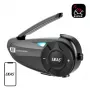 EJEAS Q2 Motorcycle Intercom mit Bluetooth 5.1, 800m Reichweite, IP65, DSP & CVC Rauschunterdrückung, FM-Radio, Sprachassistent, USB-C, bis zu 20h Gesprächszeit
