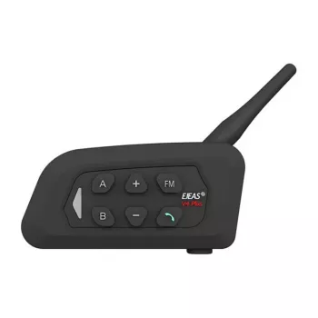 EJEAS V4 Plus Motorrad-Intercom für bis zu 4 Teilnehmer