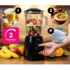ELDOM BK6 NOXAR Stabmixer 500W Schwarz 2x600ml Tritan Flaschen Pulse