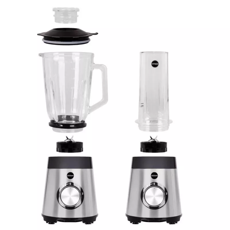 ELDOM BK7S STALO 2.0 L Standmixer 1000 W Schwarz/Silber