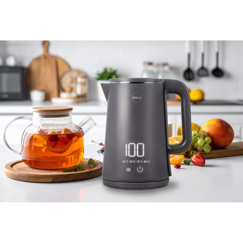 ELDOM C515S Kabelloser Wasserkocher Grau 1,8L 2000W