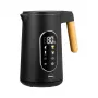 ELDOM C550 Kabelloser Wasserkocher mit Temperaturregelung, 1,7 L, 2200 W, Edelstahl, 5 Voreinstellungen, Warmhaltefunktion, LED-Anzeige, Schwarz