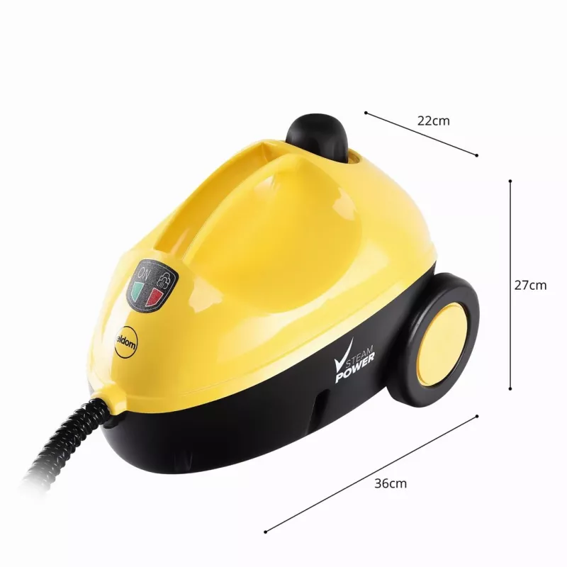 ELDOM CM2000 Vapuro Dampfreiniger - 2000W, 4 Bar, 1,5L Edelstahlkessel, Mehrflächenreinigung mit 8 Zubehörteilen