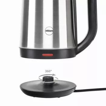 ELDOM CS30 ACERO Kabelloser Wasserkocher 2,0 L 2000 W Silber
