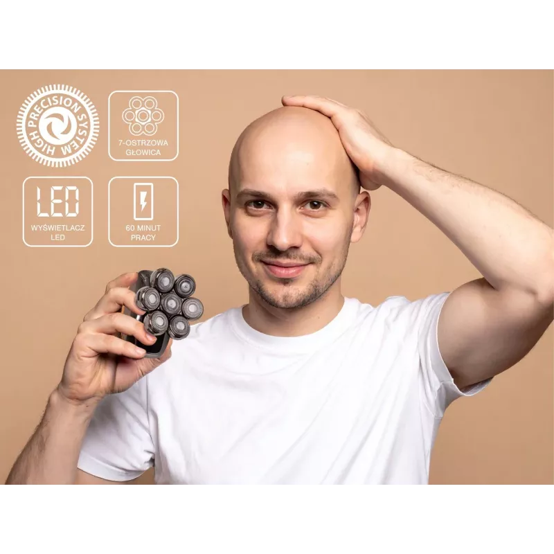 ELDOM Elektrischer Gesichts- und Kopfrasierer 5-in-1 G61