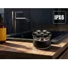 ELDOM Elektrischer Gesichts- und Kopfrasierer G60 Rotary 3-Kopf Nass & Trocken mit LED-Display, Pop-up-Trimmer, IPX7 wasserdicht, 60 Min. Laufzeit