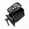 ELDOM FR200 Heißluftfritteuse 9L Doppelkorb 2200W 8 Programme LED-Display Schwarz