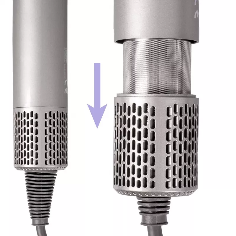 ELDOM HT280 Haartrockner, 1650 W, Grau, 3 Heizstufen, 2 Gebläsestufen, Kaltluftstoß, Konzentratordüse, Abnehmbarer Luftfilter, Aufhängeöse, Überhitzungsschutz, 1,8 m Kabel