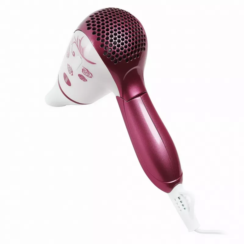 ELDOM HT82R Haartrockner 1200W Faltbarer Griff, 2 Heiz- und Geschwindigkeitsstufen, Kaltluftstufe, Weiß/Blau