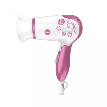 ELDOM HT82R Haartrockner 1200W Faltbarer Griff, 2 Heiz- und Geschwindigkeitsstufen, Kaltluftstufe, Weiß/Blau
