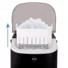 ELDOM KS230 Eiswürfelbereiter - 12 kg/24h, 2,2L Tank, 9 Würfel pro Zyklus, Silber/Schwarz