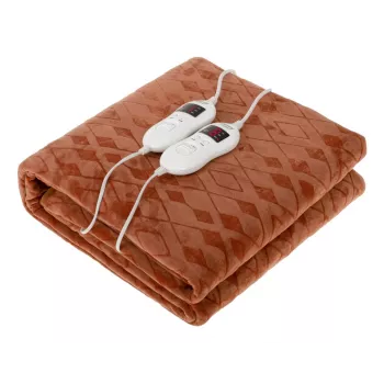 ELDOM KT200 Cozy Elektrische Unterbettdecke 150 x 80 cm Grau 60W 3 Heizstufen