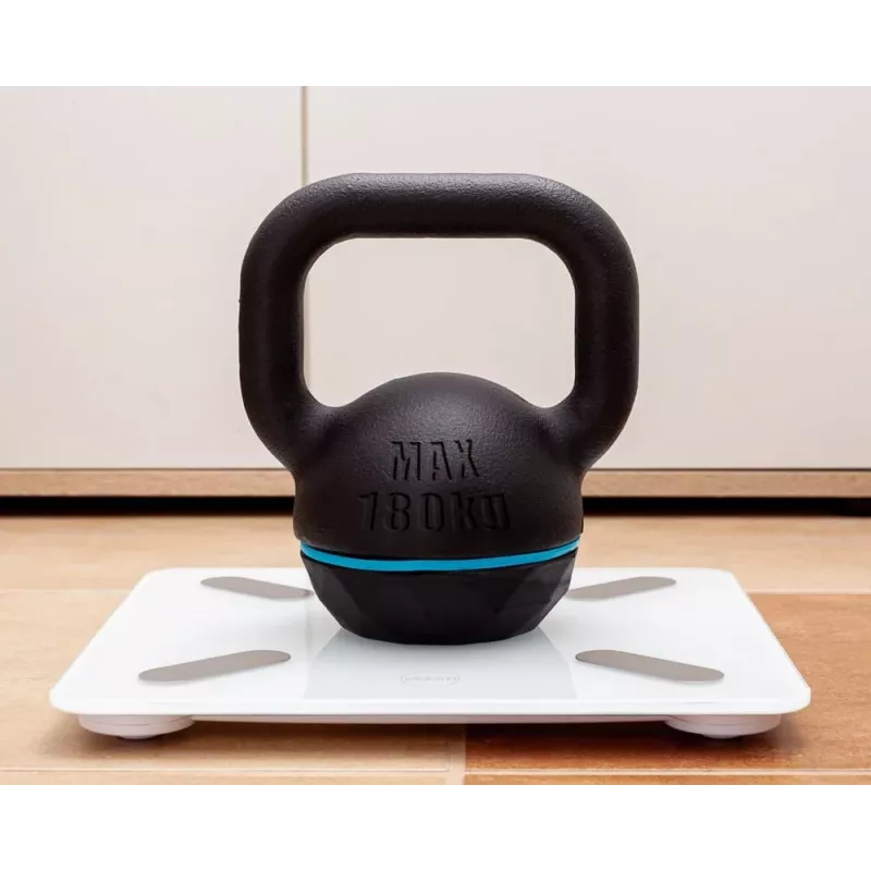 ELDOM Smarte Personenwaage TWO550B ULLIE mit 12 Körperwerten, Bluetooth und App